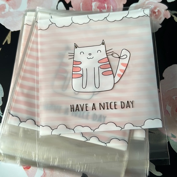 3/25$ 25 pcs Have a Nice Day Treat Bags Favor Bags 3.8"x3.8" Inches - Picture 2 of 7